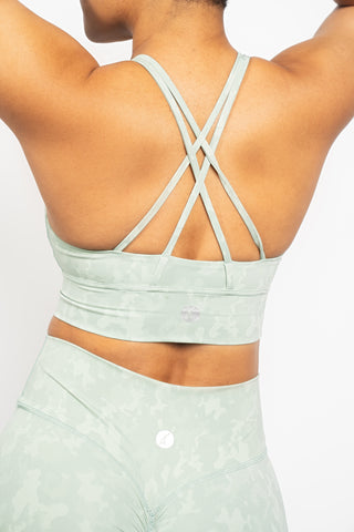 Camo Strappy Bra